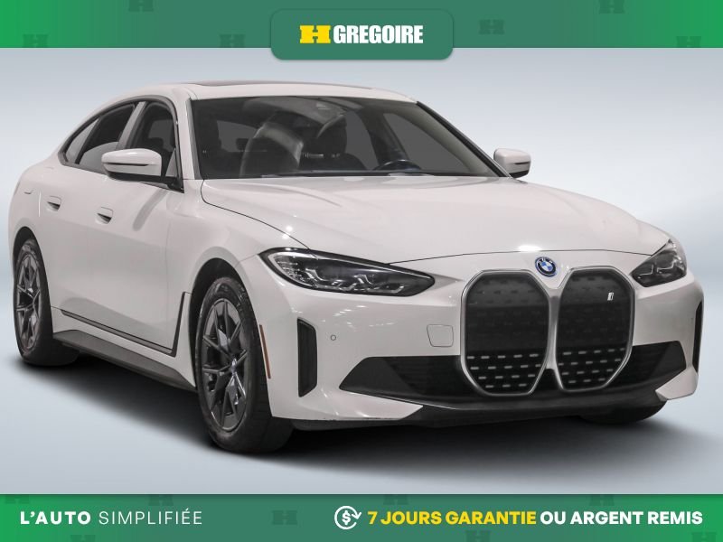 BMW i4 eDrive35 AUTO A/C CUIR TOIT NAV MAGS CAM RECUL BLE 2024 Blanc