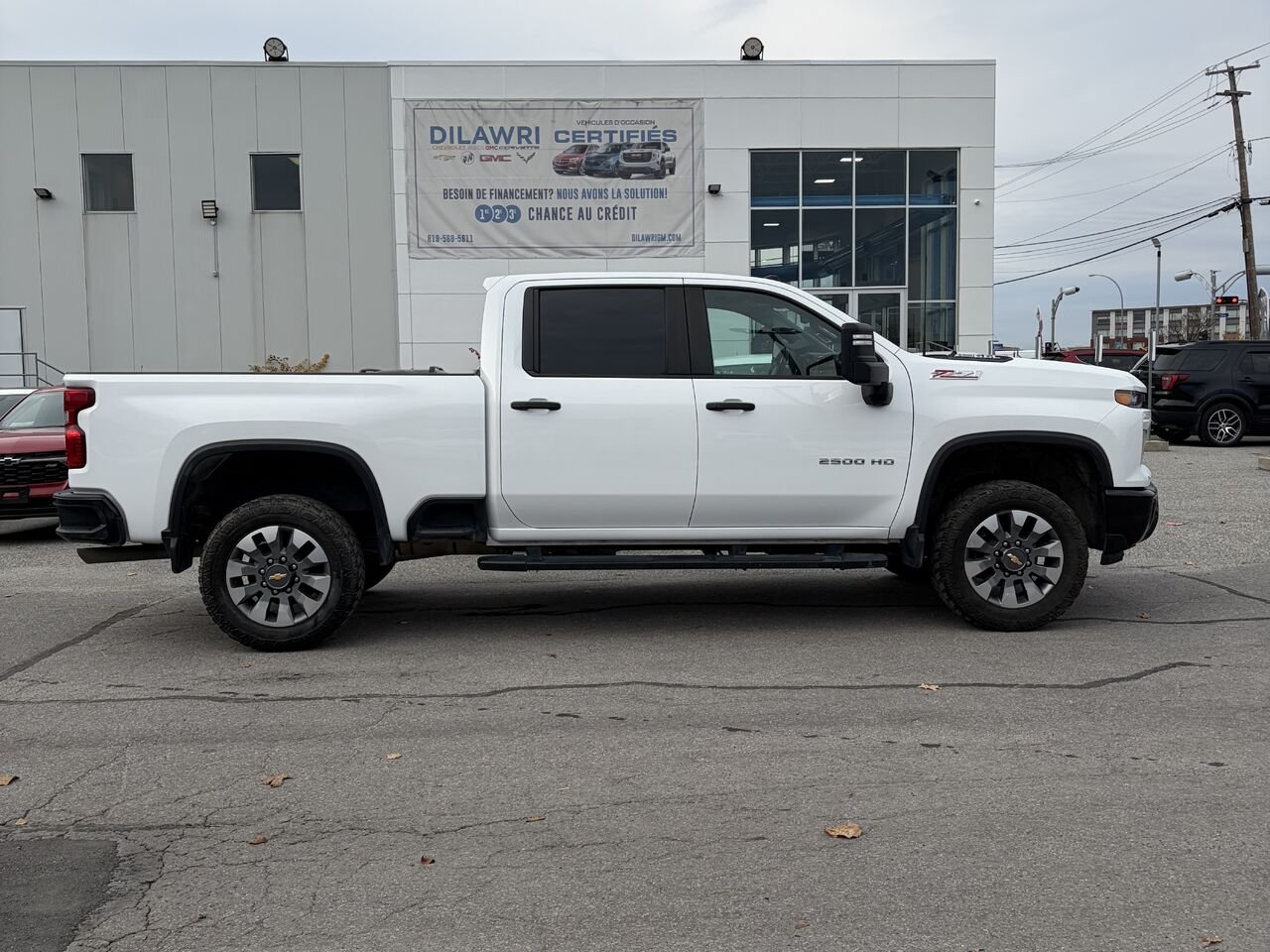 CHEVEROLET SILVERADO DIESEL Custom cabine multiplace 4RM 159 po 2024 Blanc Gatineau - photo #18