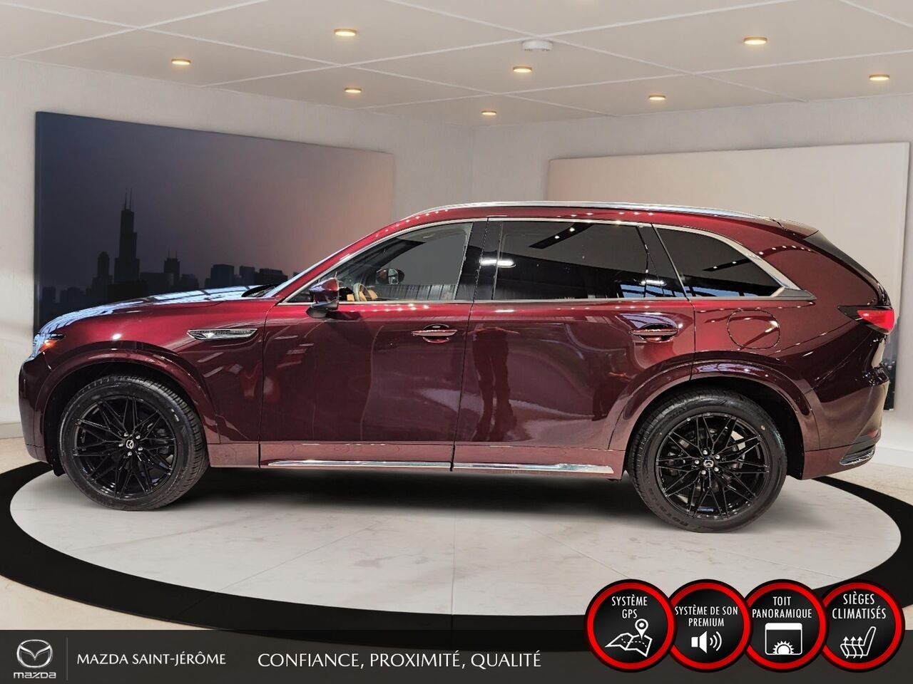 2024 Mazda CX-90 hybride léger Red Sainte-Agathe-des-Monts - photo #10