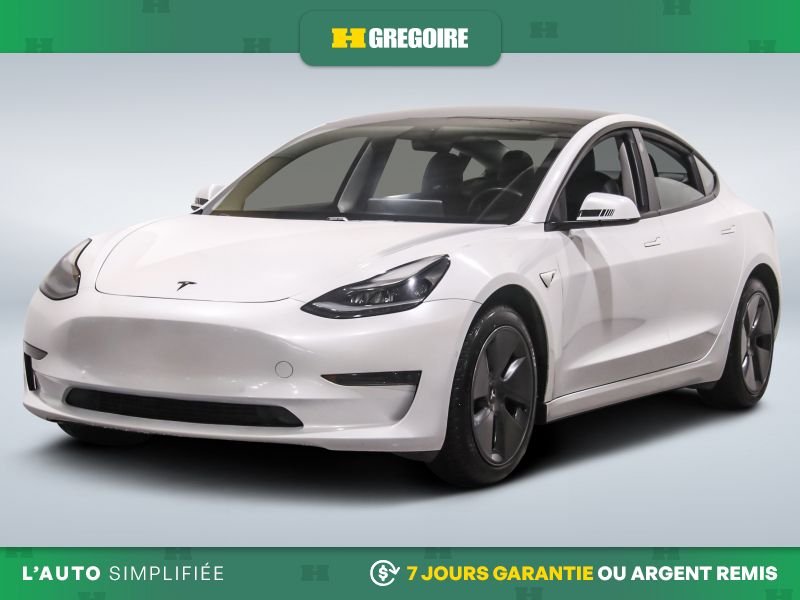 2021 Tesla Model 3 White Laval - photo #2
