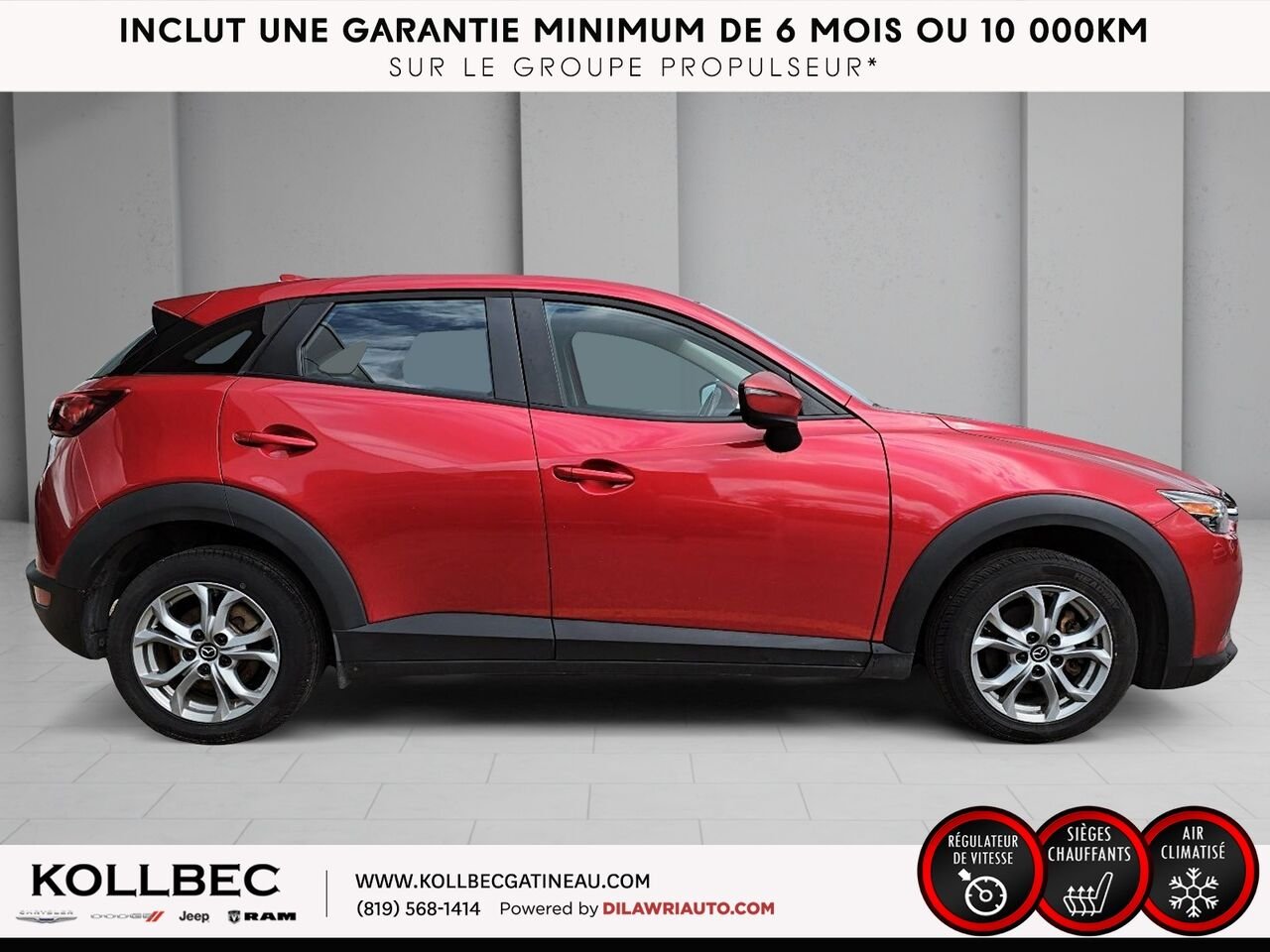 2016 Mazda CX-3 26102 | Traction avant 4 portes GS Red Gatineau - photo #13