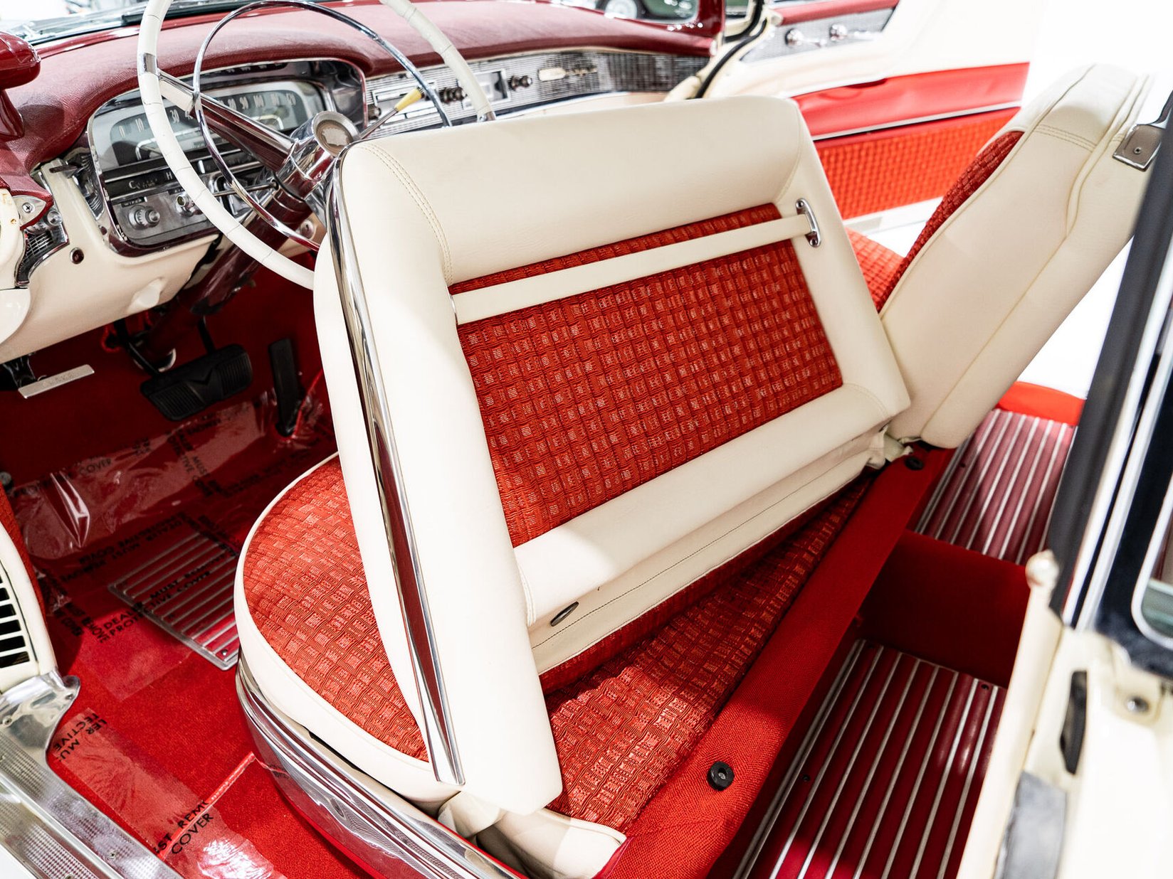 Cadillac Eldorado Seville With Factory A/C | PRIX EN USD 1956 Blanc Montréal - photo #73