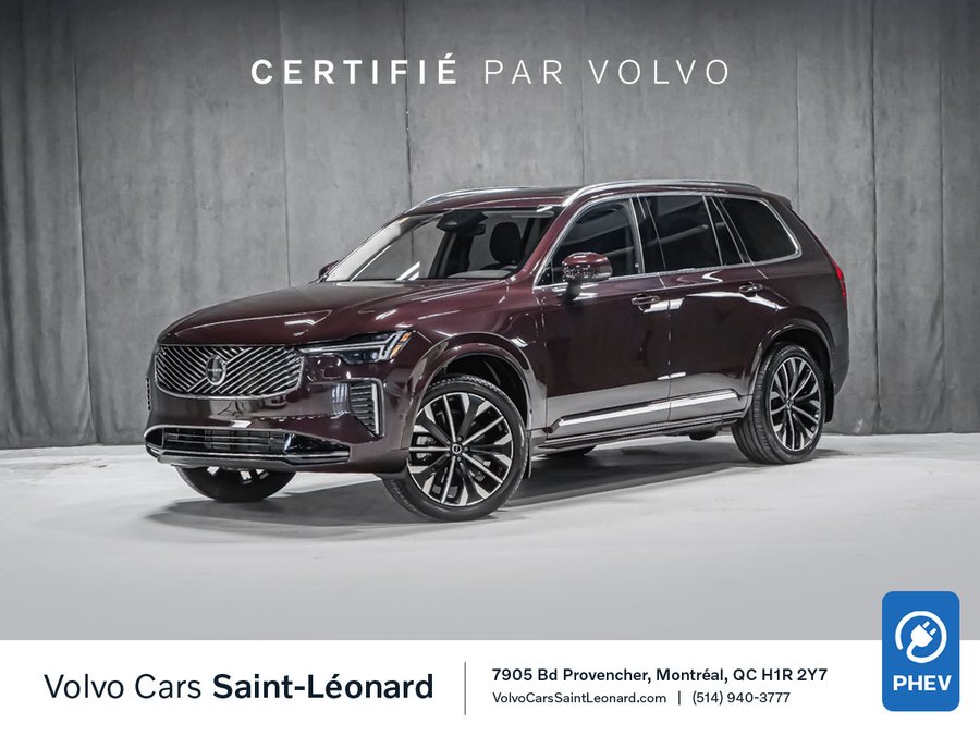 2025 Volvo XC90 Plug-In Hybrid 2025.5 T8 PLUS BRIGHT MULBERRY RED METALLIC - 739