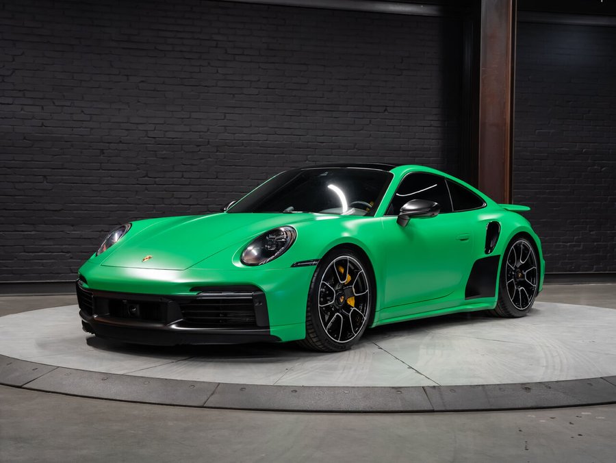 2021 Porsche 911 Turbo S | Front Lift | PDCC Suspension | Sunroof | Heated & Ventilated Seats Python Green