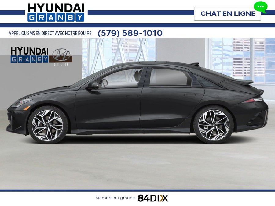 2025 HYUNDAI IONIQ 6 Preferred grande autonomie TI avec ensemble Ultimate Abyss Black