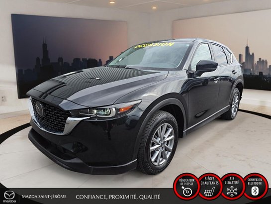 2023 Mazda CX-5 GS | AWD | CUIR | Black