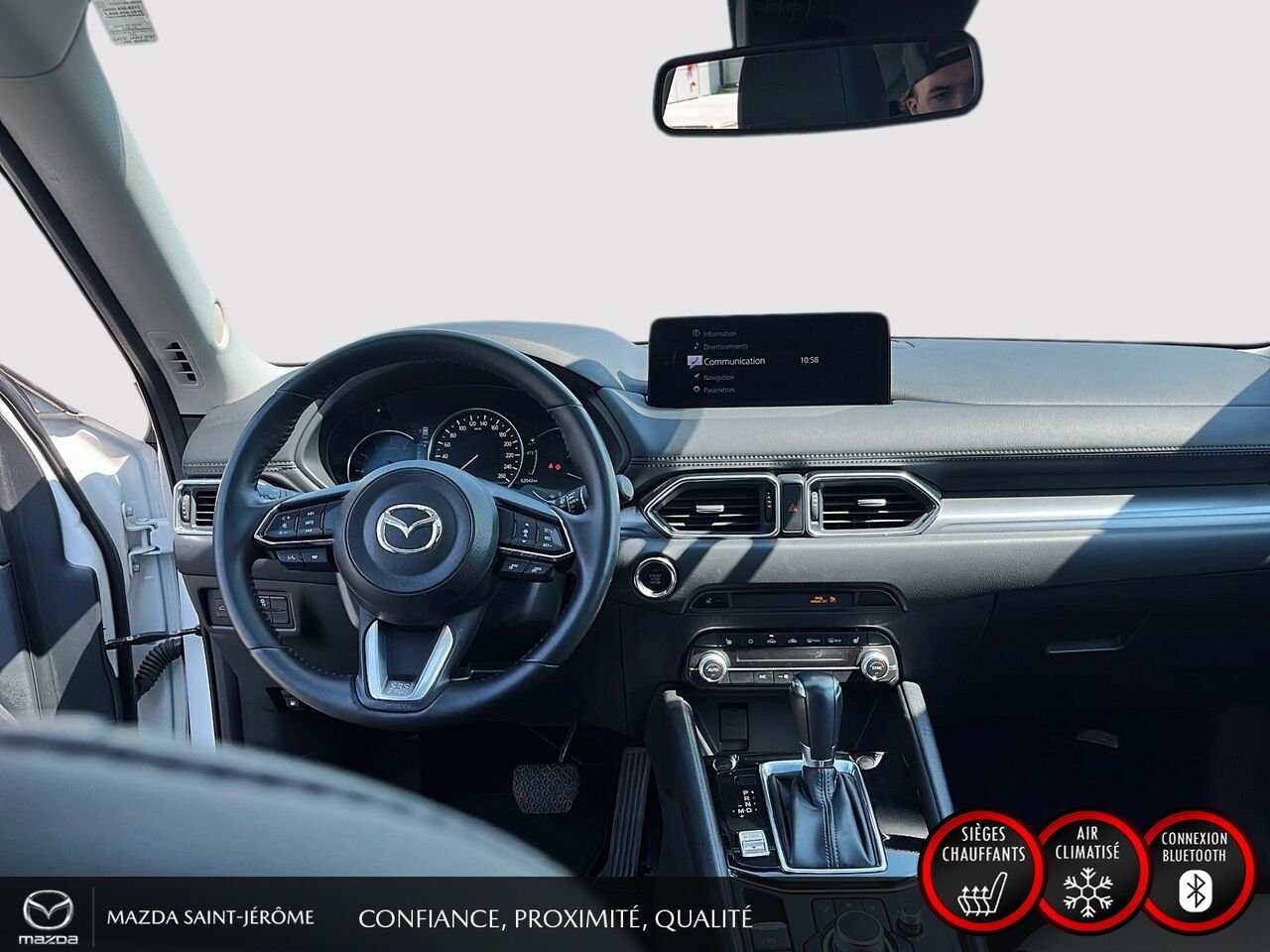 Mazda CX-5 GS LUXURY | TOIT OUVRANT | AWD | CUIR | 2023 Blanc Saint-Jérôme - photo #22