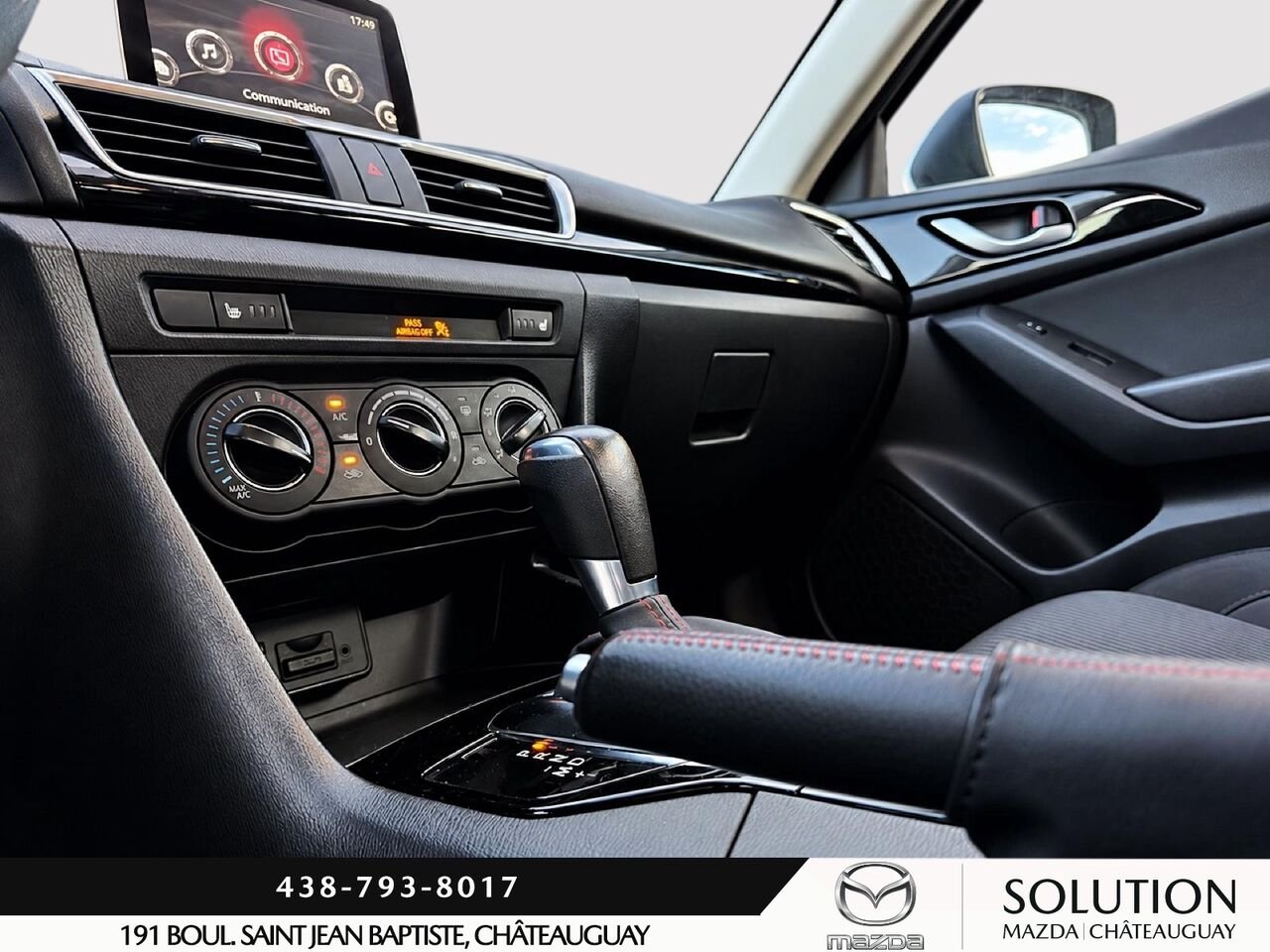 Mazda 3 SPORT AUTOMATIQUE / BLUETOOTH / SIEGES ET VOLANT CHAUFFANTS 2016 Blanc Châteauguay - photo #7