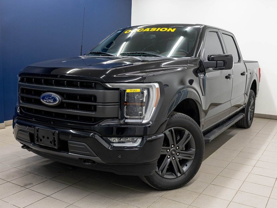 Ford F-150 LARIAT CREW 4X4 502A *TOIT* NAV CUIR SIÈGES VENT 2023 Noir