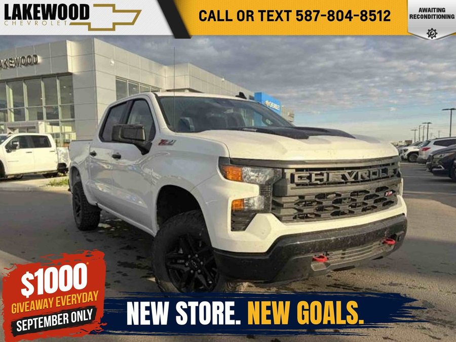 2025 Chevrolet Silverado 1500 Custom Trail Boss 2.7T | Remote Start | Power Adjustable Heated Mirrors White