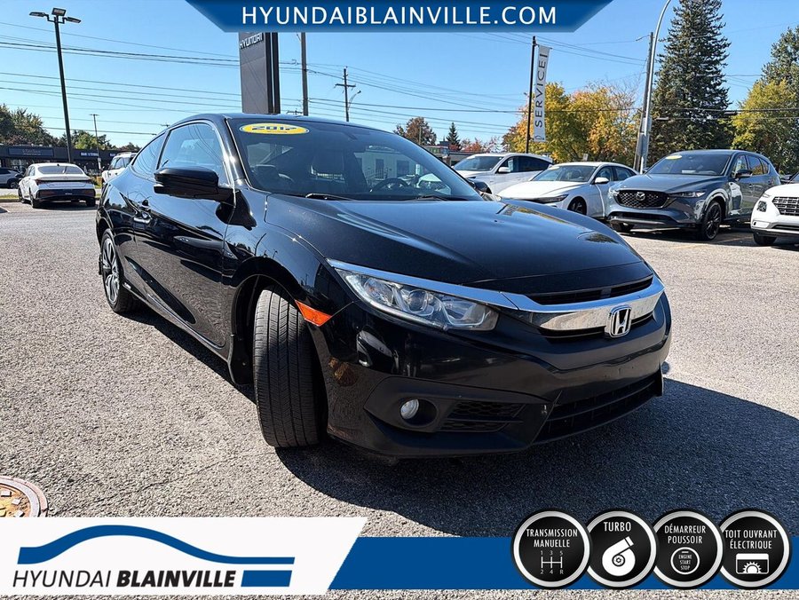 2017 Honda Civic Coupé EX-T 2 portes BM Black