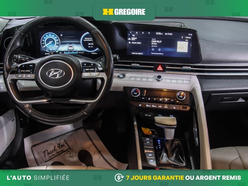 Hyundai Elantra 729100 | LUXURY HYBRIDE AUTO A/C CUIR TOIT NAV CAM RECULE 2023 Bleu Laval - photo #25