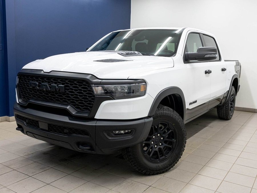 Ram 1500 REBEL CREW 4X4 *NAV* SIÈGES CHAUF CARPLAY REG ADAP 2026 Blanc