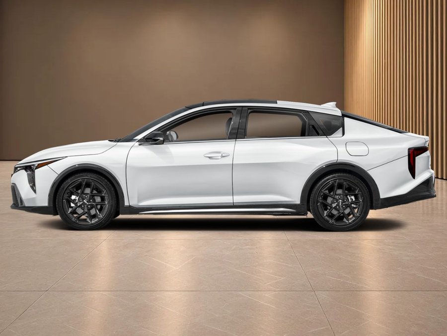 KIA K4 GT-Line Turbo Limited TA avec intérieur rouge 2026 Blanc neige nacré