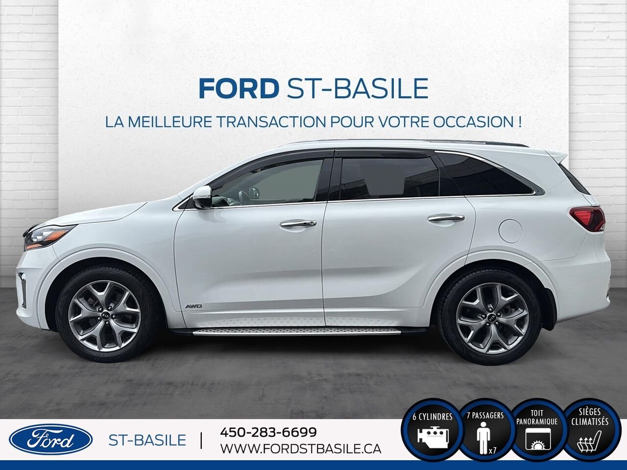 Kia Sorento 2020 Blanc Saint-Basile-le-Grand - photo #2