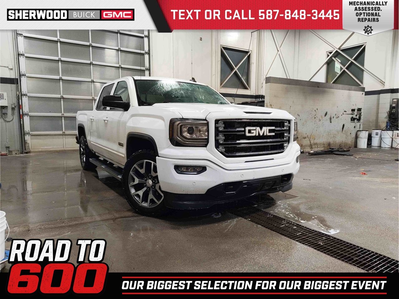 2016 GMC Sierra 1500 4WD Crew Cab 143.5 SLT White Sherwood Park - photo #0