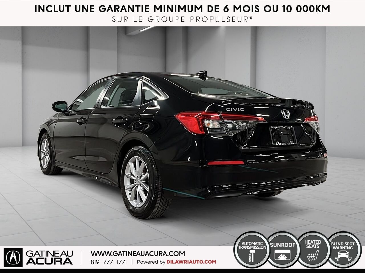 Honda Civic EX 2022 Noir Gatineau - photo #18