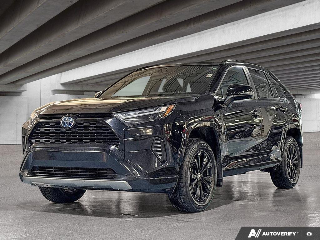 2022 Toyota RAV4 2602099A | Hybrid SE, well maintained, local trade Black Edmonton - photo #0