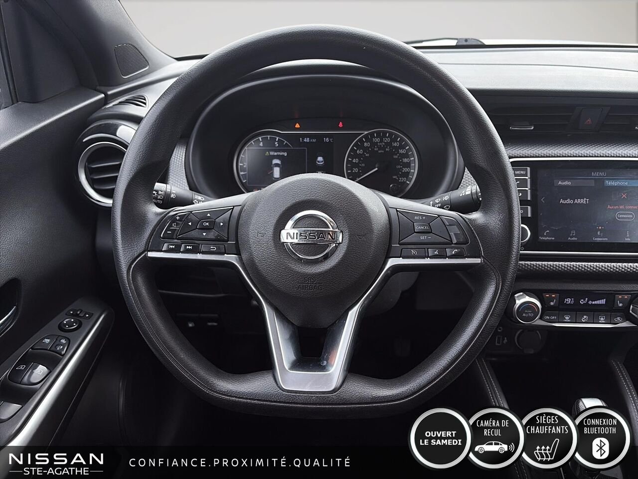 Nissan Kicks SV TA | 75 640 KM | CAMÉRA DE RECUL | CLIMATISATION AUTOMATIQUE | ACCÈS SANS CLÉ 2019 Gris Saint-Jérôme - photo #10