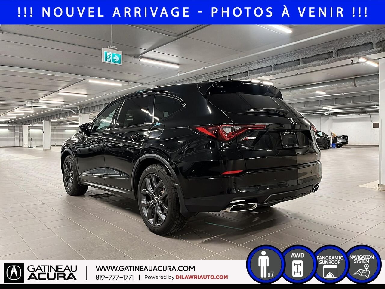 2022 Acura MDX A-Spec SH-AWD Black Gatineau - photo #6