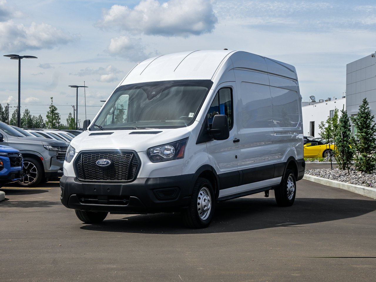 2025 Ford Transit Cargo Van T-250 148 Hi Rf 9070 GVWR AWD White Sherwood Park - photo #3