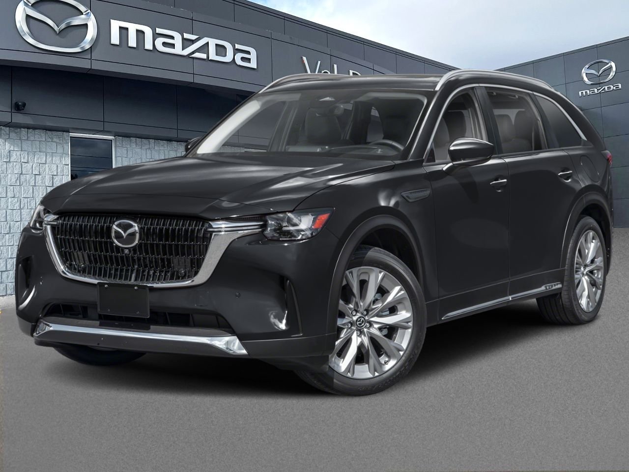 2026 Mazda CX-90 MHEV GT TI, 7 PASSAGERS, BANQUETTE, COMMANDE AU VOLANT Jet Black Mica Val-David - photo #0