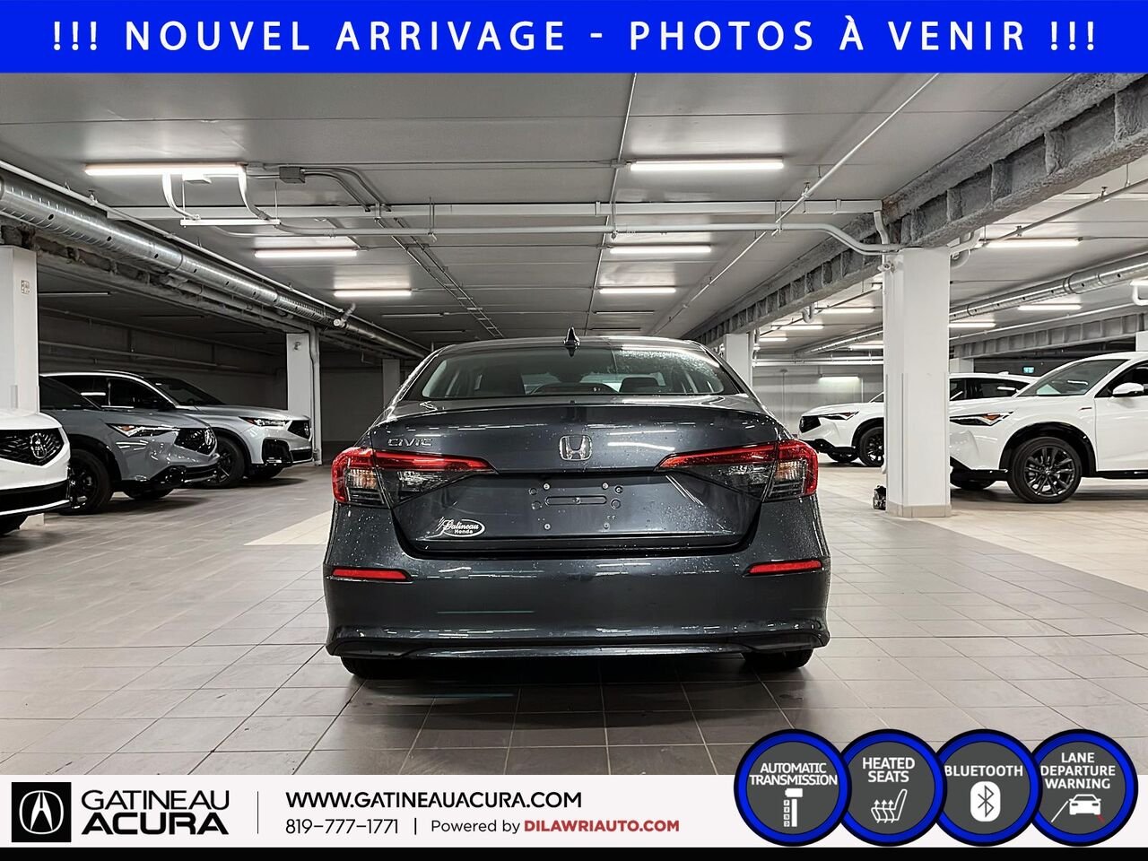 Honda Civic LX 2024 Gris Gatineau - photo #5