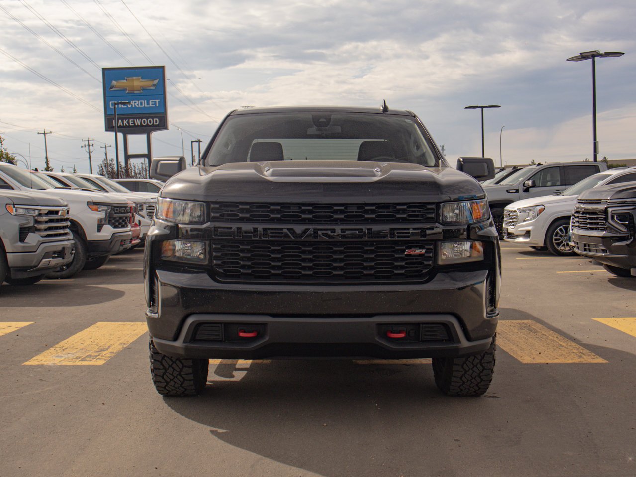 2021 Chevrolet Silverado 1500 4WD Crew Cab 147 Custom Trail Boss Black Sherwood Park - photo #2