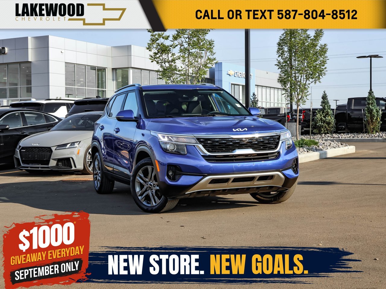 2023 Kia Seltos EX AWD Blue Sherwood Park - photo #0