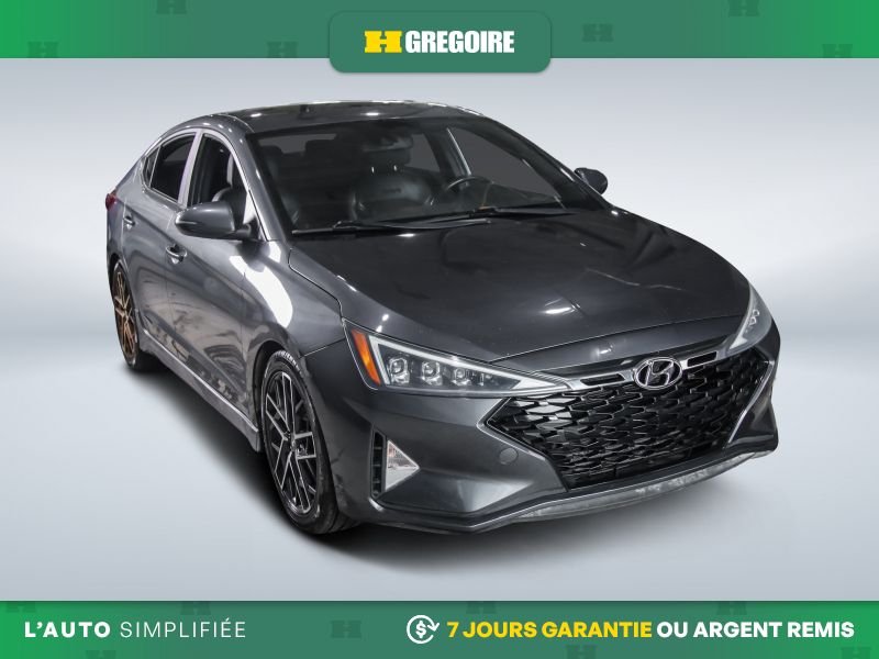 Hyundai Elantra Sport AUTO A/C MAGS CUIR TOIT CAM RECUL BLUETOOTH 2020 Gris