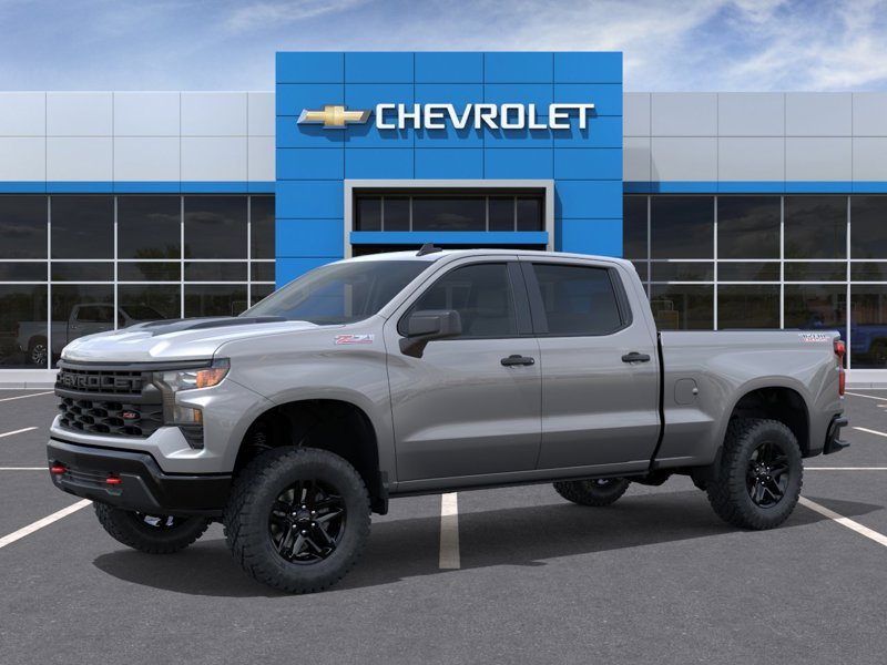 2026 CHEVROLET Silverado 1500 K1500 SILVERADO CREW CAB CUSTOM TRAIL BOSS STD/BOX (2CX) STERLING GREY METALLIC Rivière-du-Loup - photo #1