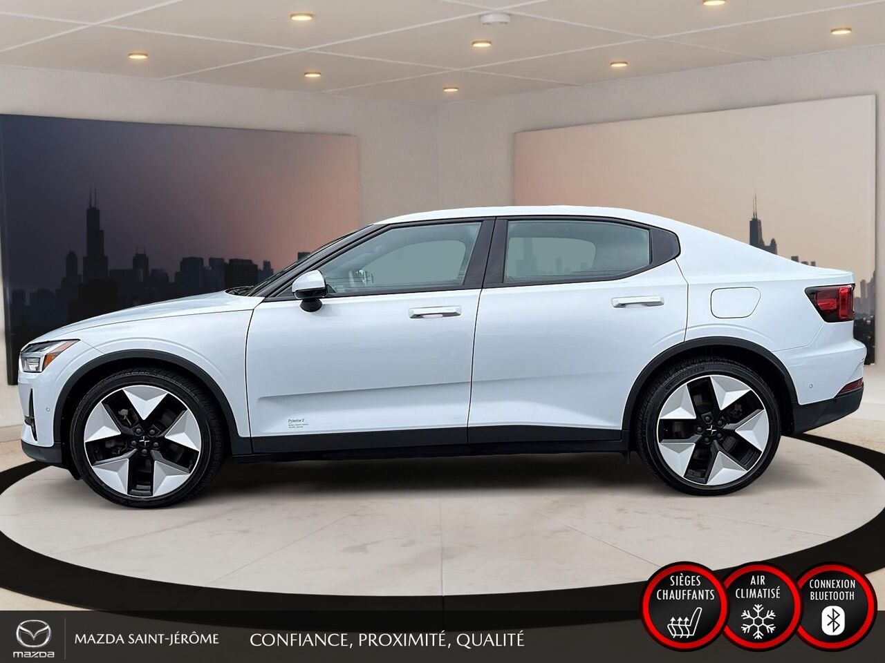2023 Polestar 2 LONG RANGE DUAL MOTOR | 1 PROPRIÉTAIRE | JAMAIS ACCIDENTÉ | TOIT OUVRANT | CUIR Grey Saint-Jérôme - photo #10