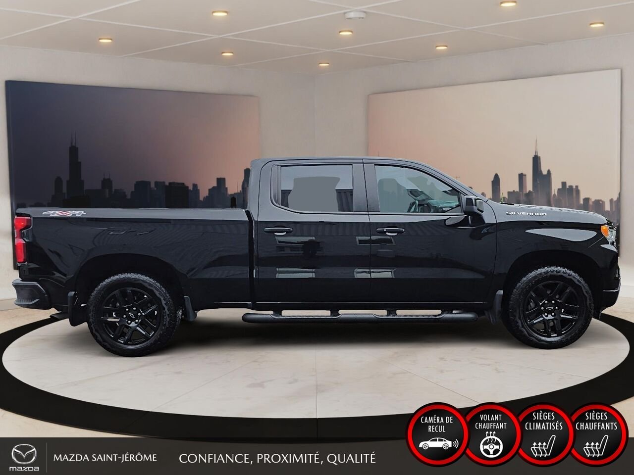 2026 Chevrolet Silverado 1500 RST | CABINE MULTIPLACE | COUVRE-CAISSE RIGIDE | MARCHEPIEDS Black Saint-Jérôme - photo #4