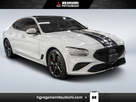 2023 Genesis G70 3.3T Sport *AWD *Cuir *Mags *Toit * Carplay Grey