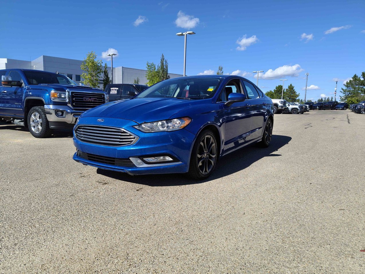 2018 Ford Fusion SE FWD Blue Sherwood Park - photo #3