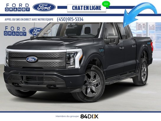 2025 Ford F-150 Lightning Flash cabine SuperCrew 4RM caisse de 5,5 pi Agate Black Metallic