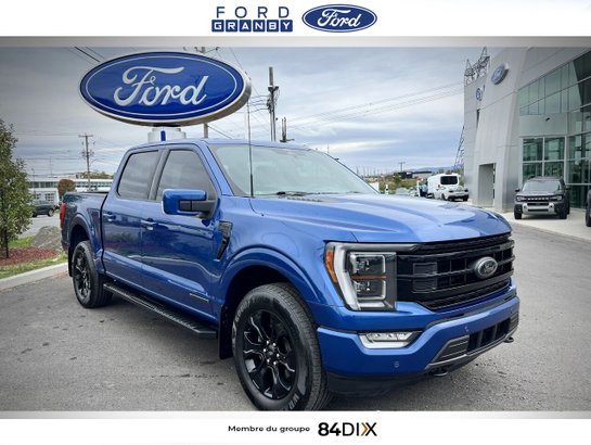2022 Ford F-150 LARIAT cabine SuperCrew 4RM caisse de 5,5 pi Blue