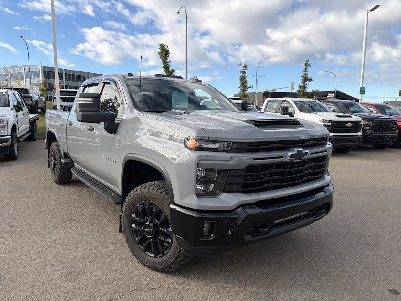 2025 Chevrolet Silverado 2500HD 4WD Crew Cab 159 Custom Grey Sherwood Park - photo #1