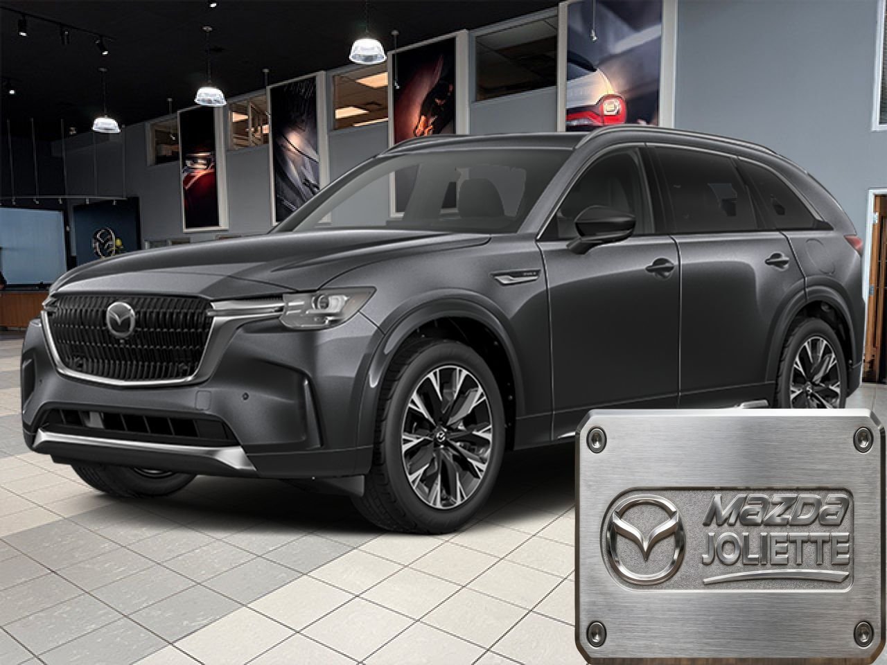 MAZDA CX-90 hybride rechargeable 2026 Gris mécanique métallisé Notre-Dame-des-Prairies - photo #0