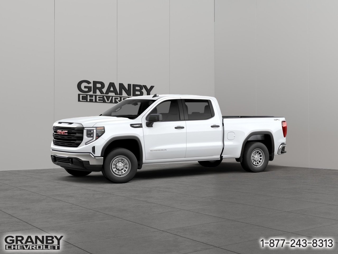 GMC Sierra 1500 K1500 SIERRA CREW CAB PRO STD/BOX (1SA) | 26-0292 2026 BLANC SOMMET Granby - photo #2