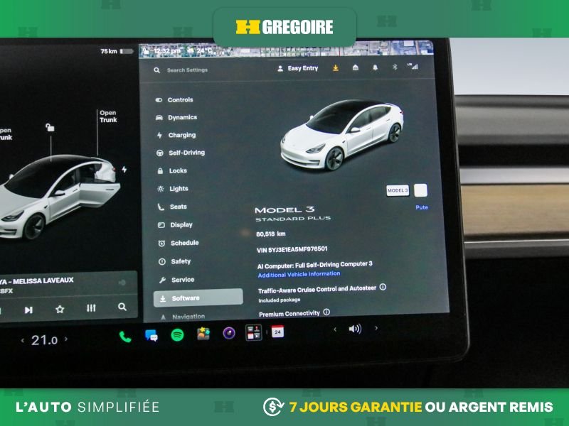 2021 Tesla Model 3 White Saint-Eustache - photo #22