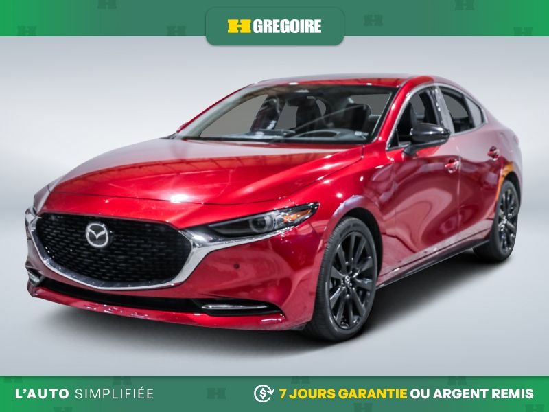 Mazda 3 GT w/Turbo AWD AUTO AC CUIR TOIT NAV CAM RECULE 2024 Rouge