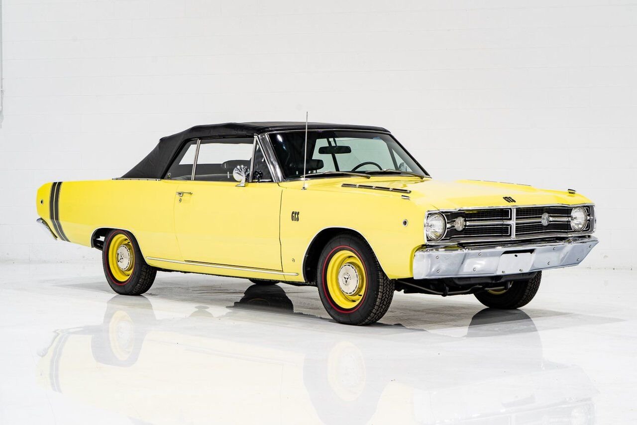 Dodge Dart *PRIX EN USD* GTS Conv Matching #s 340 cu in With Original Built Sheet 1968 Jaune Montréal - photo #75