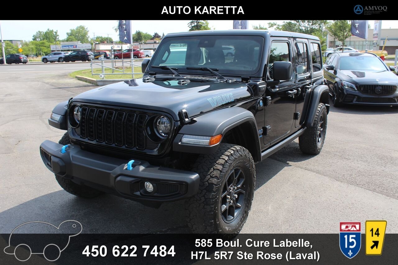 2024 Jeep Wrangler 4xe VIN: 1C4RJXN61RW131569 Black Sainte-Rose - photo #0