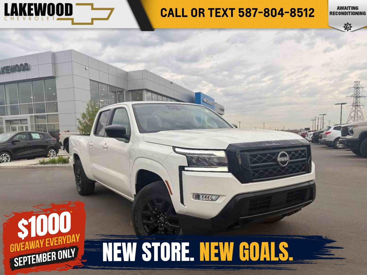 2023 Nissan Frontier Crew Cab SV Long Bed 4x4 White Sherwood Park - photo #0
