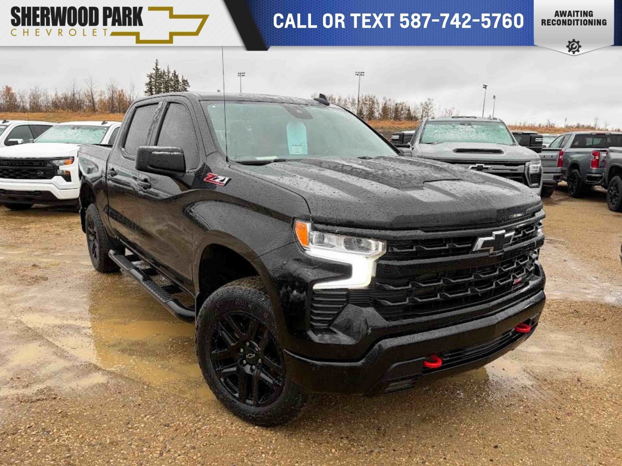 2024 Chevrolet Silverado 1500 4WD Crew Cab 147 LT Trail Boss Black Sherwood Park - photo #0