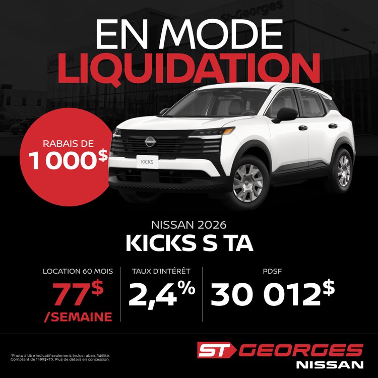 St Georges promo septembre Kicks S TA FR