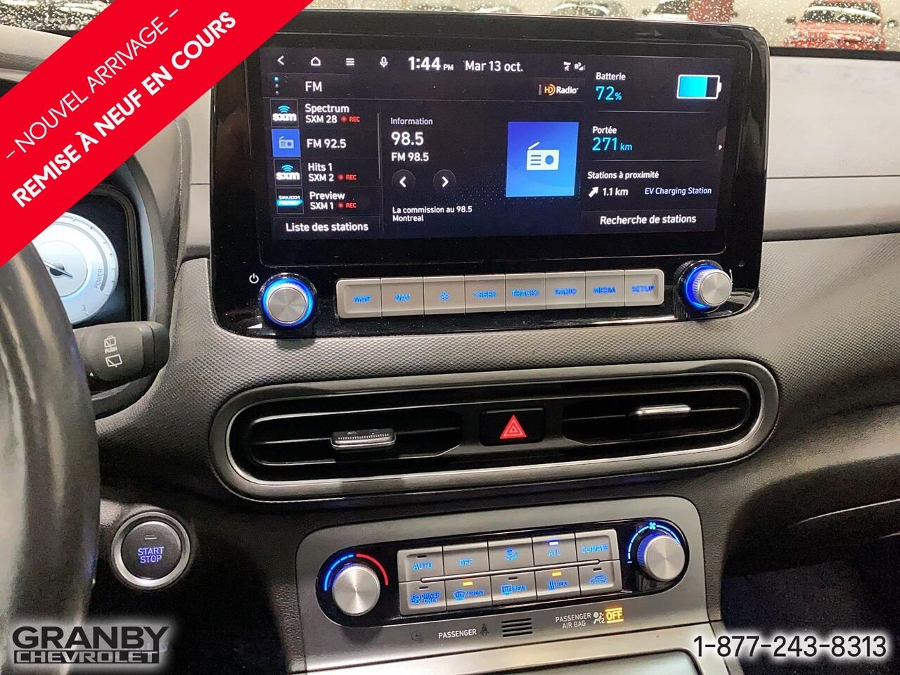 Hyundai Kona électrique Ultimate TA | 27-0277A 2023 Blanc Granby - photo #15