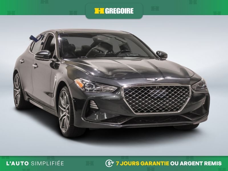 Genesis G70 3.3T AWD AUTO A/C CUIR TOIT NAV MAGS CAM RECUL BLE 2020 Vert