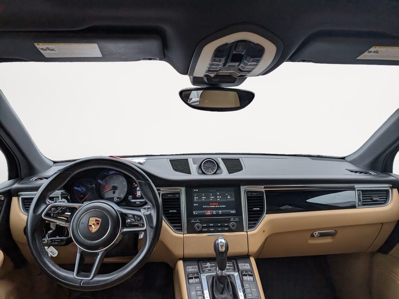 Porsche Macan S/AWD/SIÈGES EN CUIR ET CHAUFFANTS/TOIT OUVRANT PANORAMIQUE/BLUETOOTH/AC BIZONE 2017 Noir Sherbrooke - photo #16